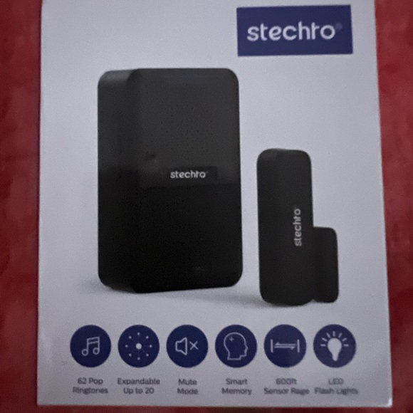 Plug-in to Wireless Door Chime,600Ft Range 1 Magnetic Door Contact Sensor - Picture 2 of 4